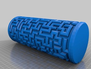 maze cylinder 3d printing puzzle 3d print model - Mito3D