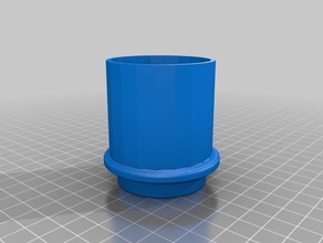 suckit adaptador de la manguera 47 mm vacío partes 3d print model - Mito3D