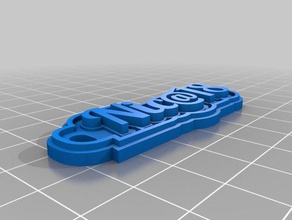 nic18 size 13 keychains customized 3d print model - Mito3D