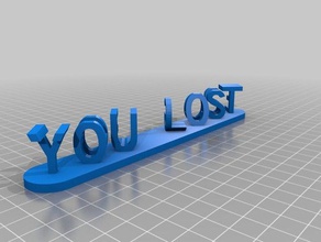 you lost game signs logos customized 3d print model - Mito3D