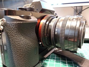 sony efenex 49mm reversed lens adapter camera 3d print model - Mito3D