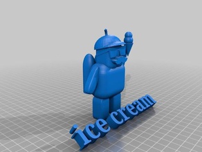 ice cream man Menschen 3d print model - Mito3D