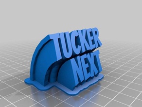 tucker office personalizzato 3d print model - Mito3D