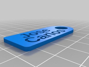 jose carlos key-tag - Organisation angepasst 3d print model - Mito3D