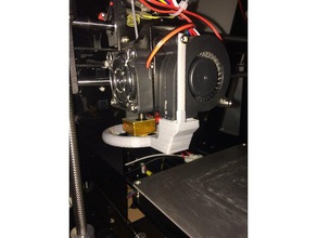 fan duct screw holder 3d printer accessories 3d print model - Mito3D