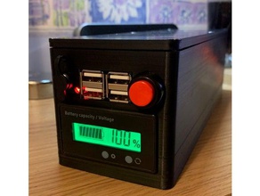 24 cella 18650 fai da te powerbank usb l'elettronica batteria 3d print model - Mito3D