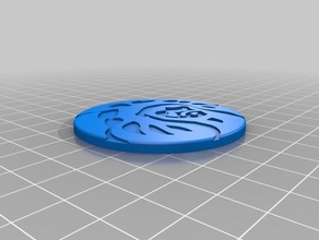 oa logo le monete badge 3d print model - Mito3D