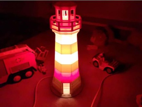 brier island lighthouse lamp lightbulb mount decor 3d print model - Mito3D