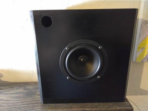 bookshelf speaker box 4 inch driver audio dayton four home music speakerbox speakers 3d print model - Mito3D