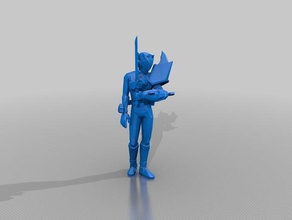 ryusoulger azul modelos Modelo 3d a figura figurine power rangers 3d print model - Mito3D