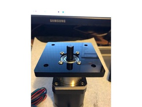 nema17 geared stepper motor adaptor plate diy adapter autofocus gearmotor laser cutter mount 3d print model - Mito3D