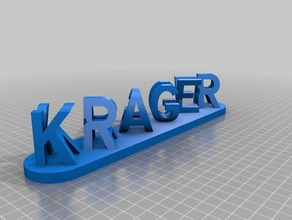 krager kaguya signs logos customized 3d print model - Mito3D