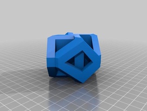 extraño cubo arte 3d print model - Mito3D