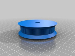 120 zahn 50 mm sockel 10 Welle 2 zahn-Tiefe Teile angepasst 3d print model - Mito3D