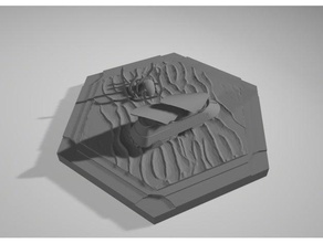 deserto poço de sarlacc catan telha jogos 3d jabba o hutt colonizadores starwars 3d print model - Mito3D