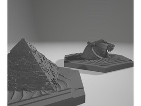 catan çöl karo piramit giza mağara harikalar zar 3d yerleşimciler 3d print model - Mito3D
