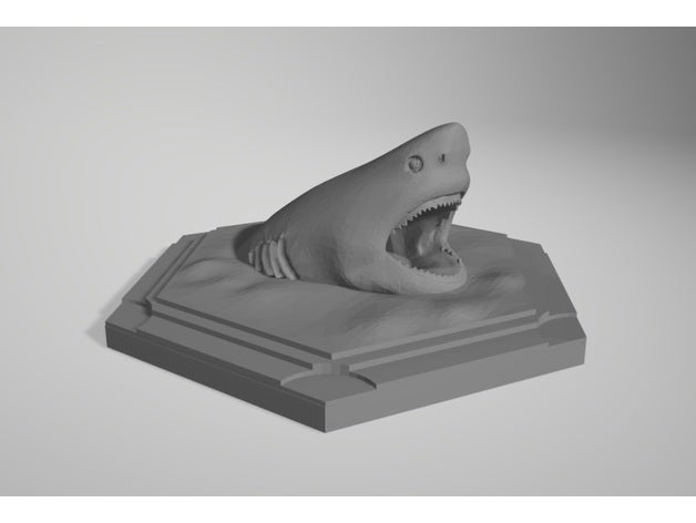 ocean tile catan megaladon games 3d settlers shark 3D print model - Mito3D