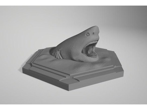 ocean tile catan megaladon games 3d settlers shark 3d print model - Mito3D