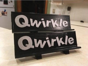 qwirkle tile holder toy game accessories qwerkle 3d print model - Mito3D