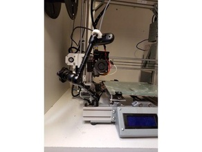 en8 2020 2040 esquina de la cámara brazo articulado montaje 3d impresión c170 titular logitech webcam 3d print model - Mito3D