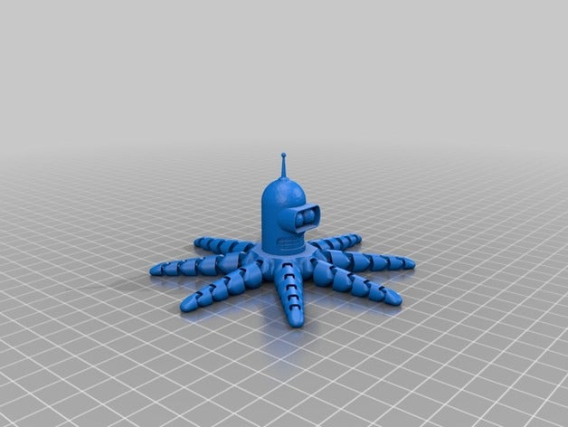 niedlichen mini-benderopus Kreaturen flexibel futurama octopus 3D print model - Mito3D