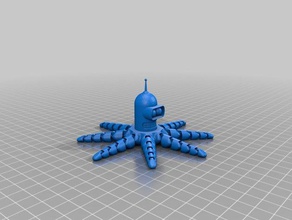 sevimli mini benderopus yaratıklar esnek futurama ahtapot 3d print model - Mito3D