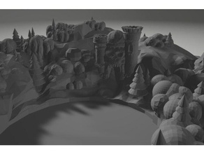 grayskull forest games catan 3d settlers 3d print model - Mito3D