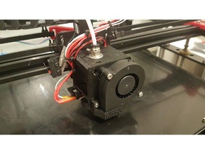 e3d v6 mount tronxy x5s quick easy printhead exchange system printer parts customizer e3dv6 hotend prusa toolchanger x5s-2e x5sa 3d print model - Mito3D