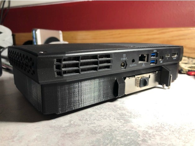 thicc cranio intel nuc canyon 10gbe espansione anello m2 ngff pcie x4 telaio computer adattatore 3D print model - Mito3D