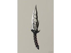 caneki poignard accessoires de jeu anycubic la lame cosplay poignée le couteau makerbotdigitizer modèle skyrim l'épée arme 3d print model - Mito3D