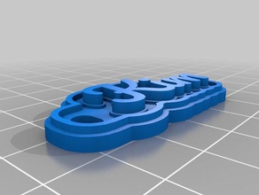 kim Schlüsselanhänger angepasst 3d print model - Mito3D