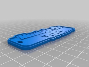 mustafa ata t&uumlrk Schlüsselanhänger angepasst 3d print model - Mito3D