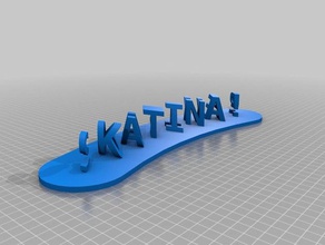 katinasqueaker signos logotipos personalizado 3d print model - Mito3D