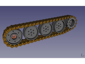 raupenantrieb caterpillar unidade rc veículos kettenfahrzeug kettenglied 3d print model - Mito3D