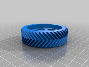my customized parametric gear regular helix double helix herringbone parts
