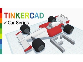 f1-Rennwagen tinkercad Modelle eunny mini der Miniatur Spielzeug 3d print model - Mito3D