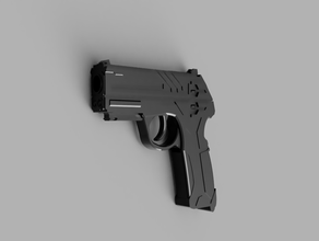 scifi esercito federale pistola 3d print model - Mito3D