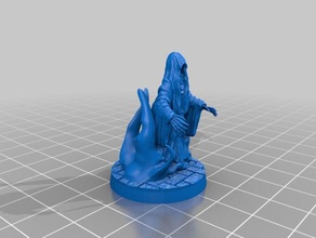 wraith d&d tabletop minature creatures 3d print model - Mito3D