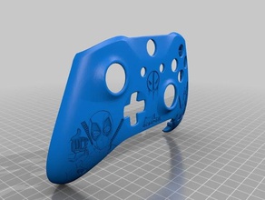 xbox one controller custom shell deadpool edizione video giochi il coperchio frontalino scala di plastica avvolgere 3d print model - Mito3D