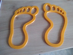 pas pieds decoración 3d print model - Mito3D