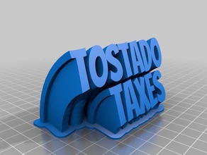 tostado de impuestos 2 la oficina personalizado 3d print model - Mito3D