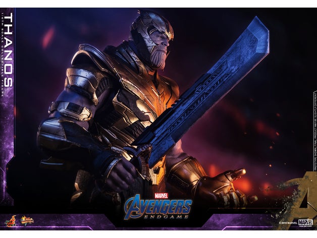 thanos endgame espada adereços vingadores 4 3D print model - Mito3D