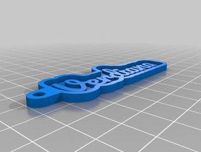 verdiana Anahtarlık özelleştirilmiş 3d print model - Mito3D