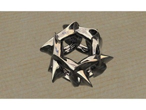 polar array napkin ring art 3d print model - Mito3D