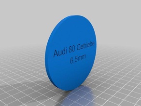 audi 80 b4 5gang getriebe simmering 65mm einschlagen tool achsflansch werkzeug automotive 3d print model - Mito3D