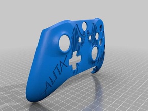xbox one custom controller shell alita battle angel edition video Spiele faceplate video-Spiel wrap 3d print model - Mito3D