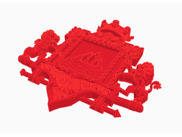 escudo portugalete diğer escudos 3D print model - Mito3D