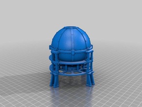 gas tank frame toy game accessories fuel industrial killteam necromunda sector fronteris mechanicus tabletop terrain wargame wargaming warhammer 40k wh40k 3d print model - Mito3D