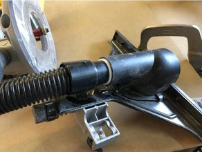 dewalt roteador de borda guia 30mm vácuo adaptador as ferramentas coletor poeira 3d print model - Mito3D