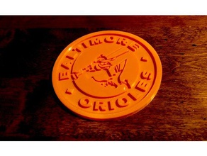 baltimore orioles button other 3d print model - Mito3D